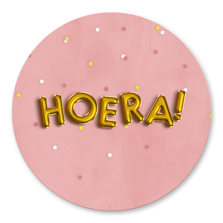 Confetti en ballon Hoera Meisje